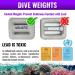 AQUATIC Coated White Dive Weights - 2.2lb (1kg) for Scuba, Freediving, Spearfishing - Buy Online on GoSupps.com