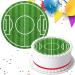 FOOTBALL GRASS PITCH BIRTHDAY PARTY EDIBLE ICING CAKE TOPPER FB8412