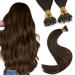 Youngsee nanoring extensions real hair brown extensions nanoring real hair brown ombre medium brown nano rings hair nano beads hair extensions nano extensions real hair long for women 60cm 50g #2/2/6 60 cm-nano 2-2/2/6