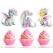 10 PCS Party Pink Dragons Cupcake Toppers - Enchanting Delights for Your Celebration!