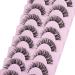 Natural Look Cluster False Lashes - Curly Fluffy Wispy Cat Eye Extensions - 8 Pairs - Buy Online on GoSupps.com
