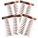 IMIKEYA 5 Autocollants Sourcils Marron Waterproof Effet Tatouage Kit Maquillage Sourcils R aliste pour pilation et Mise Transfert d'Eau Solide pour Teint Naturel Usage Quotidien