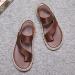 WCXTY Men's Hallux Valgus Flip Flops - Summer Comfort Sandals for Plantar Fasciitis - Brown - Buy Online on GoSupps.com