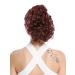 WIG ME UP MKB-22-V-131 Short Curly Braid Ponytail Hairpiece - Voluminous Red-Brown Rust-Brown Hair Extension - Buy Online on GoSupps.com