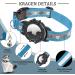 Jiarui Reflective AirTag Cat Neck Band - Adjustable GPS Collar with Bell for Cats & Puppies (Blue) 9-13 inch - Buy Online on GoSupps.com