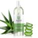 Aloe Infusion Organic Aloe Vera Gel - Deeply Hydrating, Skin Nourishing After Sun Skin Care for Face, Body and Hair - Sunburn, Redness and Itchy Skin Relief - Made in the USA - 16 Oz