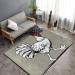Flannel Carpet Walking Chicken Pattern 60 x 39 in Non-Slip Durable Suitable for Living Room and Office Bedroom - Buy Online on GoSupps.com