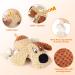 Iokheira Cuddly Squeaky Dog Toys - Large Medium & Small - Yellow & Brown - Perfect for Playtime & Comfort - Buy Online on GoSupps.com