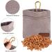 Fantesi Portable Dog Training Treat Bag - 2 Pcs Hands-Free Snack Dispenser with Carabiner for Easy Walking & Feeding - Buy Online on GoSupps.com