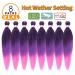 20 Inch Ombre Pre-Stretched Braiding Hair - 8 Packs - #1BPurplePink - Easy Twist & Crochet | Soft Yaki Texture - Buy Online on GoSupps.com