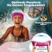 Kidverse Long Hair Bathing Cap for Girls 6-9 Years | Anti-Slip UV Protection Waterproof Swim Cap | Cute Pink-White-Blue Design - Buy Online on GoSupps.com