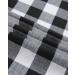 Uillnoodu Women's Flannel Plaid Shirt - Long Sleeve Regular Fit Button Down Casual (White/Black Plaid, Large) - Buy Online on GoSupps.com