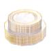 WDF 100pcs Clear Plastic Plates With Gold Trim - Baroque Clear Gold Disposable Plates for Parties or Wedding - including 50PCS Dinner Plates 10.25inch and 50PCS Salad Plates 7.5inch Clear Gold 100 Pcs