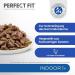 Perfect Fit Indoor Cat Food - Anti-Hairball Chicken & Peas in Sauce 12x85g Portions for Adult Cats - Buy Online on GoSupps.com