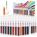 16 Colors Matte Liquid Eyeliner Set, Neon Rainbow Colored Eyeliner Pencils,Matte Glitter High Pigmented Long Lasting Waterproof Colorful Eye Liners Pen Quick Dry Eyes Makeup Kit