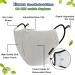 Euroca Cloth Face Mask 3 Layer Reusable Washable and Adjustable with Filter Pocket for Adult -2 Packs with 4 Filters included (Black & Grey Large) - Buy Online on GoSupps.com