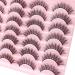 Veleasha Cat Eye Lashes Natural Look 3D Eyelashes Wispy 15MM Faux Mink Lashes 14 Pairs Pack False Eyelashes | Style 25 14 Pairs-Cat Eye Wispy Lashes 25 - Buy Online on GoSupps.com