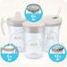 NUK Action Cup Toddler Cup | Twist Close Soft Drinking Straw | Leak-Proof | BPA-Free | 230ml | Hearts (Neutral) | 2 Piece Set - Buy Online on GoSupps.com