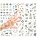 150PCS Glow in The Dark Space Tattoo for Kids  Konsait Luminous Solar System Universe Outer Space Temporary Tattoos for Boys Girls Stockings Stuffers Goody Filler Birthday Party Favor Supplies
