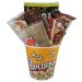 Gift Basket Movie Night: Popcorn Bowl 7" x 7": Truffles Pretzels Chocolates and more