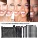 BS-MALL 18 Pcs Premium Synthetic Makeup Brush Set with Black Bag - Perfect for Foundation, Powder, Concealers, Eye shadows, and Blush - Buy Online on GoSupps.com