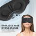 Lazebox 3D Contoured Cup Sleep Mask | Adjustable Strap, Soft Breathable Eye Cover | Blockout Light for Travel, Nap, Relaxation | Black-1 Pack - Buy Online on GoSupps.com