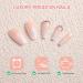 Morily 24Pcs Pink Ombre Press On Nails with Rhinestones - Long Medium Length Artificial Manicure Kit for Women and Girls - Buy Online on GoSupps.com