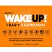 WAKE UP! Vegan Gluten-Free Energy Bar | 250mg Caffeine | Dark Chocolate Flavor | Kosher & Non-GMO | Low Sugar | Dairy, Egg, & Soy Free - Buy Online on GoSupps.com