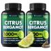 (2 PACK) Citrus Bergamot Extract 1000mg - Citrus Bergamot Supplement for Circulatory Health Immunity and Graceful Aging - 2x the potency of Citrus Bergamot 500mg - 240 Vegan Citrus Bergamot Capsules 120 Count (Pack of 2)