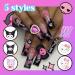 50PCS Kawaii 3D Slime Nail Charms - Cartoon Kitty Jewels for DIY Nail Art Supplies - Buy Online on GoSupps.com