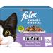 Felix Jelle chopped |Adult cat |Selection of beef salmon chicken tuna |12 x 85 g |Fresh bag 4 varieties: beef salmon chicken tuna 170 g (6 Pack)