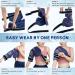 IGOHEALS Shoulder Ice Pack Wrap for Rotator Cuff Injuries - Hot Cold Therapy for Pain Relief & Recovery - Left/Right Shoulder for Men & Women - Navy 003 - Buy Online on GoSupps.com