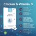 Healthspan Calcium & Vitamin D (240 Chewable Tablets) | High Strength Pure Calcium Supplement | Natural Source of Vitamin D3 | Added Vitamin K for Bone Health | Vanilla | Vegetarian - Buy Online on GoSupps.com