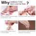 DANNI & TONI Semi Cured Gel Nail Strips - Nude French Tips | Long Lasting Stick-on Wraps (28 Stickers) - Buy Online on GoSupps.com