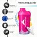 Buy Pink Deluxe 800ml Women Protein Shaker - Leak-Proof BPA-Free Sieve & Scale - Perfect for Gym & Fitness | Amity Union - Buy Online on GoSupps.com