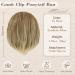 Buy BARSDAR Short Pferance Dut Blond Hair Extension - 20cm Synthetic Chignon with Kamm Clip for Women - Mixed Blonde Urban Style - Buy Online on GoSupps.com