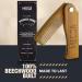 Folding Wooden Comb - 100% Solid Beech Wood - Fine Tooth Pocket Sized Comb for Men - Travel Friendly Hair Brush - Buy Online on GoSupps.com