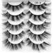 fdsmall False Eyelashes 8D Curl Wispy Long Lashes Fluffy Natural Look False Eyelashes 15 MM Faux Mink Lashes Soft Reusable Eye Lashes 5 Pairs (G5-9) - Buy Online on GoSupps.com