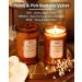 IZIDDO Peony & Leather Scented Candle - 10oz Natural Handmade Gift for Him & Her - Elegant Brown Candle Jar - Buy Online on GoSupps.com