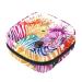 Women's napkin storage bag funny rainbow zebra spraying towels watercolor-mental trim cup portable women's bandages storage bags female menstruation first period bag