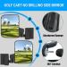 NOKINS Golf Cart Folding Side Rearview Mirror - Fits Club Car EZGO Yamaha - No Drilling, HD Glass, 1'' & 0.75'' Square Tube Compatible - Buy Online on GoSupps.com