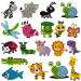 sinceroduct 5D Diamond Painting Stickers Kits for Kids Arts and Crafts  Cartoon Stickers Stick Paint with Diamonds by Numbers  18Pcs Cute Insect  Animals  Easy to DIY