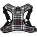 Elevant Dog Harness Adjustable Step-in Reflective Breathable Harness Soft Padded Lightweight Vest Harness with Front Clip Escape Proof Easy Control for Outdoor Walking Training (M Black Plaid) M Black Plaid - Buy Online on GoSupps.com