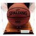 Square Shape Soccer Ball Display Case | Full Size Basketball | Acrylic Box with UV Protection | 10x10x9 | Wood Floor Memorabilia - Buy Online on GoSupps.com