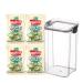 4 Packs Of 193g Old Fashioned Sweets - Lovely Hard Boiled Buttery Murray Mints Mulitpack Sweets Suitable for Vegetarians Bundled with Air Tight Food Storage Container For Your Sweet Tubs