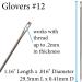 John James Glovers Needles Size #12 - 29.5mm Length - Pack of 25 | Triangular Point for Leather, Suede, Vinyl | 0.41mm Diameter - Buy Online on GoSupps.com