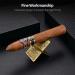 CIGARLOONG Cigar Stand Stainless Steel Foldable Travel Cigar Holder with PU Pouches(Gold) - Buy Online on GoSupps.com