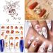 Kalolary Nail Art Stickers Decals 24 Sheets Dragon Snake New Year Red Black Design Water Slider Chinese Manicure Angle Chinese Character Nail Art Decor Halloween Nail Decoration - Buy Online on GoSupps.com