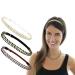 Beaute Galleria 6-Piece Adjustable Elastic Braided Headbands - Gold Silver Hair Accessories for Hippie Boho Style - Buy Online on GoSupps.com