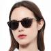 MARE AZZURO Round Bifocal Reading Sunglasses Women Large Outdoor Readers 1.00 1.50 2.00 2.50 3.00 3.50 (Leopard, 250) S3-leopard (Bifocal Reading Sunglasses) 2.5 x